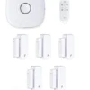Fonri Akıllı Pratik Alarm Seti - Akıllı Alarm, 5 Adet Akıllı Kapı Pencere Sensörü, Kumanda