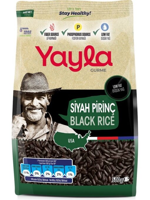 Yayla Gurme Siyah Pirinç 500 Gr