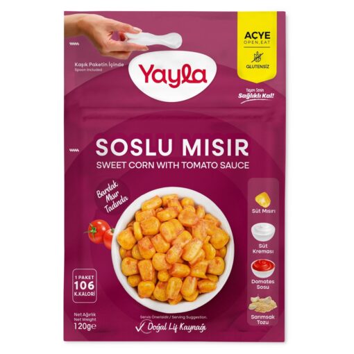 Yayla Domates Soslu Süt Mısır 120 Gr