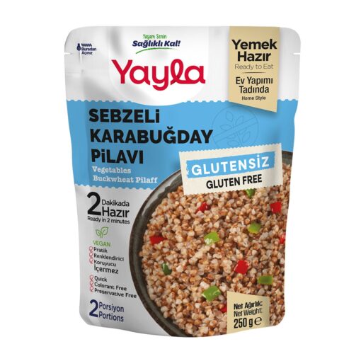 Yayla Glutensiz Sebzeli Karabuğday Pilavı 250 Gr