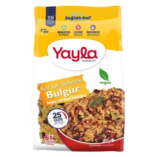 Yayla Gurme Fit Karışık Sebzeli Bulgur 360 Gr