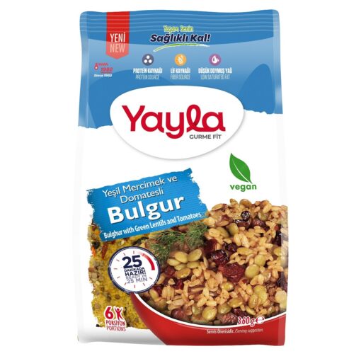 Yayla Gurme Fit Yeşil Mercimek Domates Bulgur 360 Gr