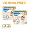 Molfix Pure&Soft 3 Numara Midi 98'li Bebek Bezi 2 Adet